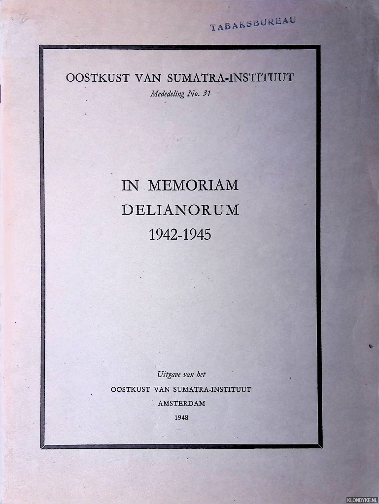 D. (voorwoord) - In Memoriam Delianorum 1942-1945