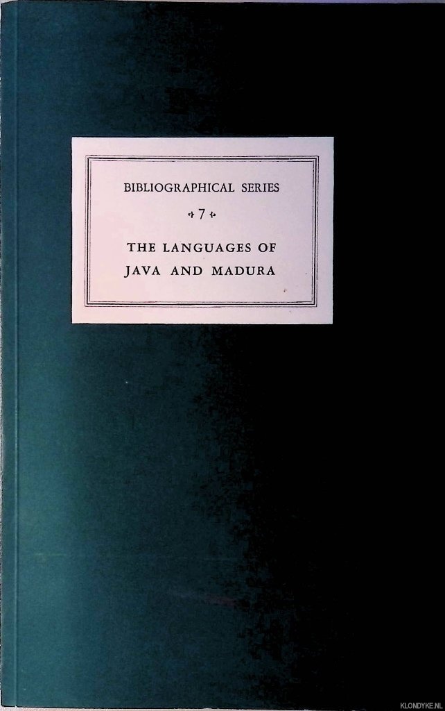Uhlenbeck, E.M. - A critical survey of studies on the languages of Java and Madura