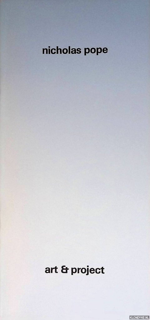 Pope, Nicholas - Nicholas Pope: heavenly space - eight works in porcelain