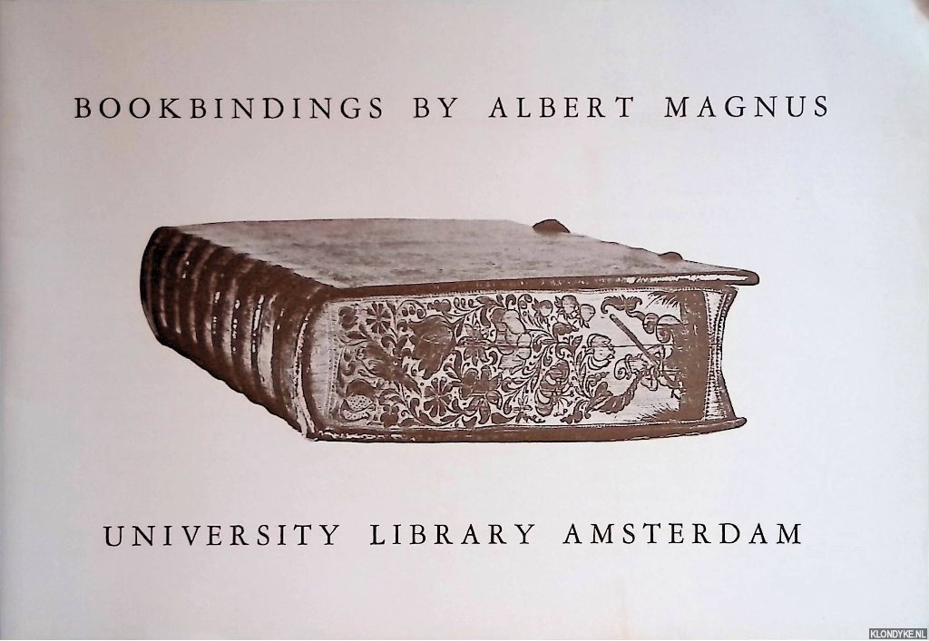 Fontaine Verwey, H. de la - Bookbindings by Albert Magnus