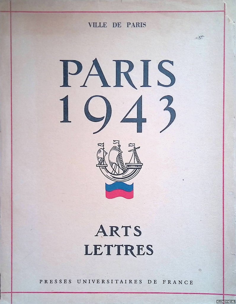 various - Paris 1943 : Arts Lettres