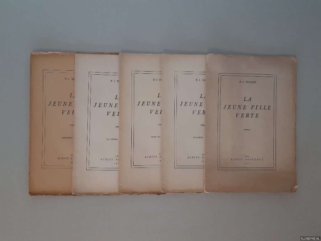 Toulet, Paul-Jean - La Jeune Fille verte (5 volumes)