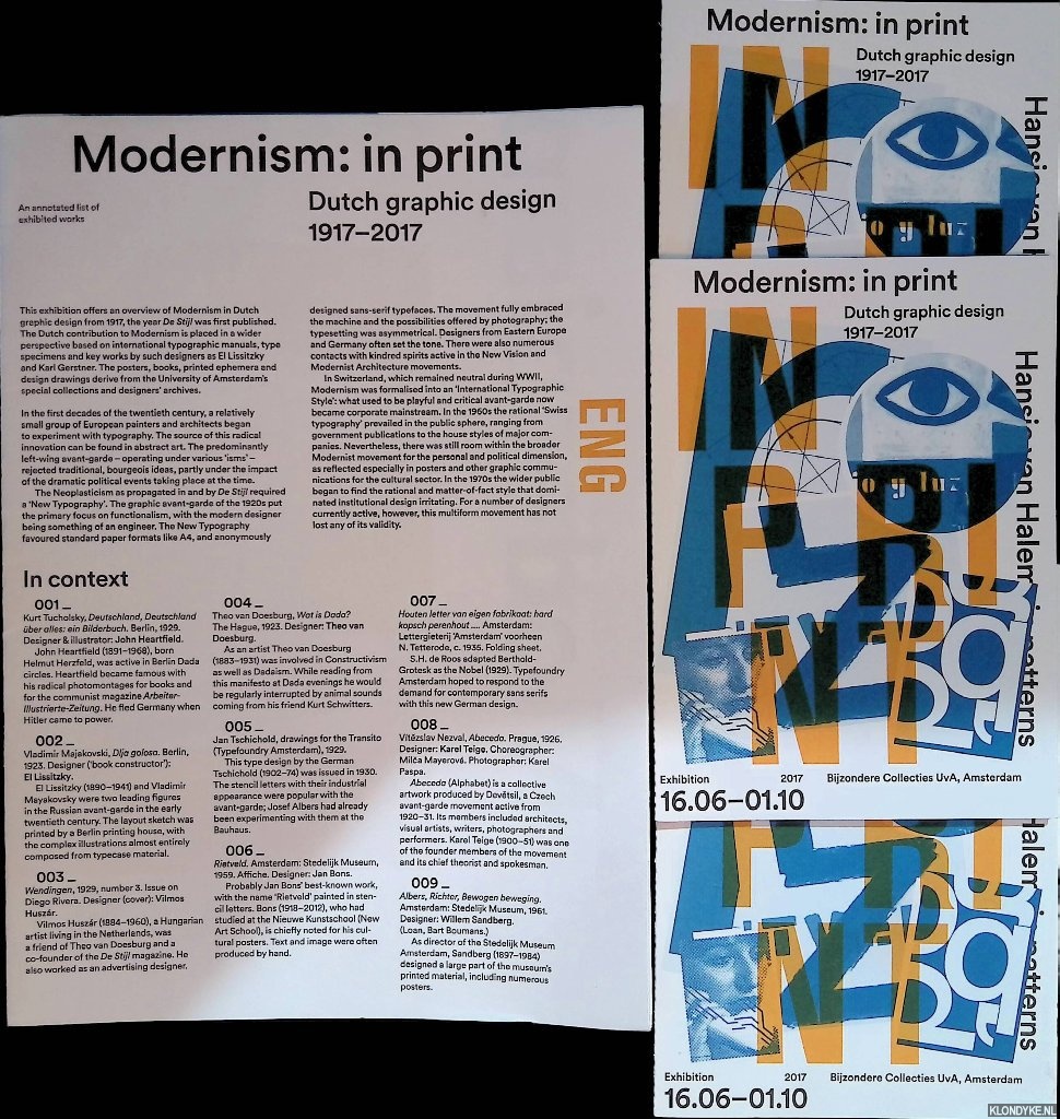 Lommen, Mathieu - Modernism in print: Dutch graphic design 1917-2017