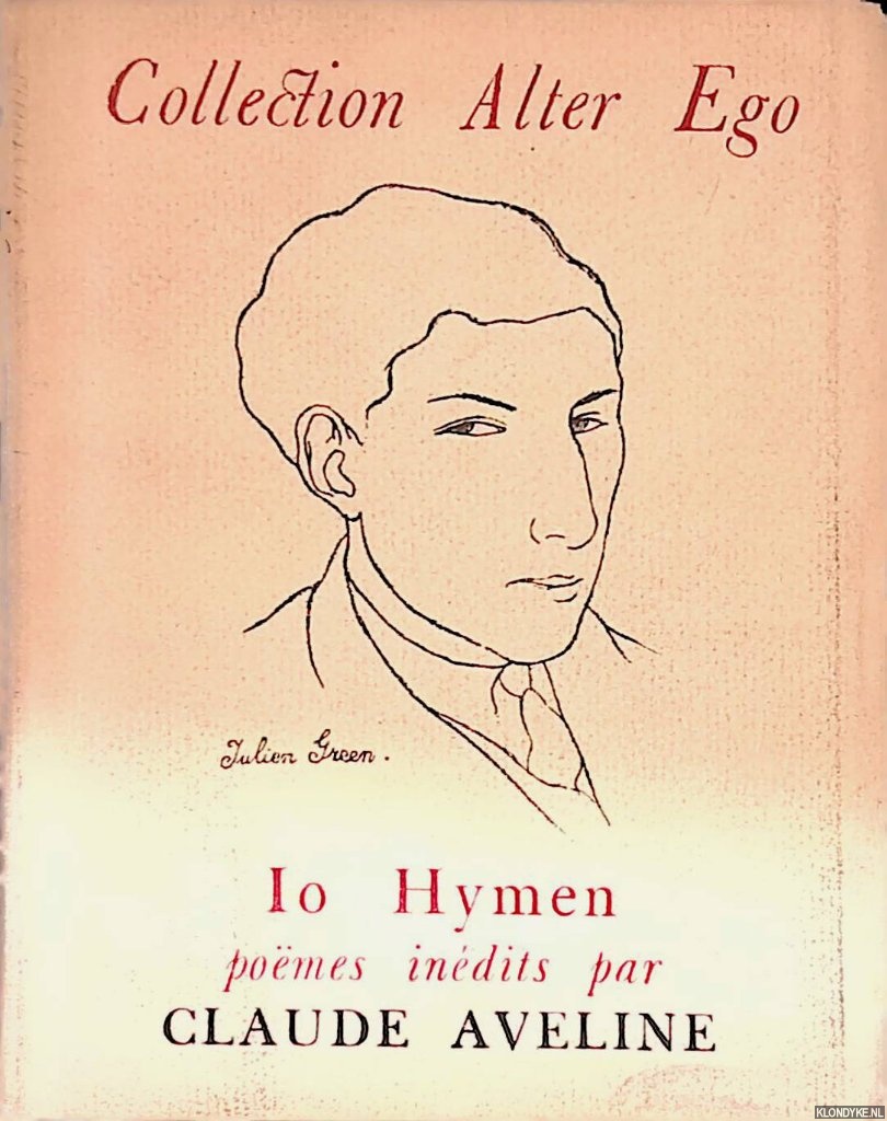 Aveline, Claude - Io Hymen: pomes indites