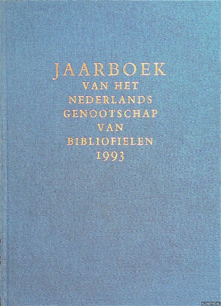 Fontaine Verwey-le Grand, Isa de la (redactie) - Jaarboek van het Nederlands Genootschap van Bibliofielen 1993