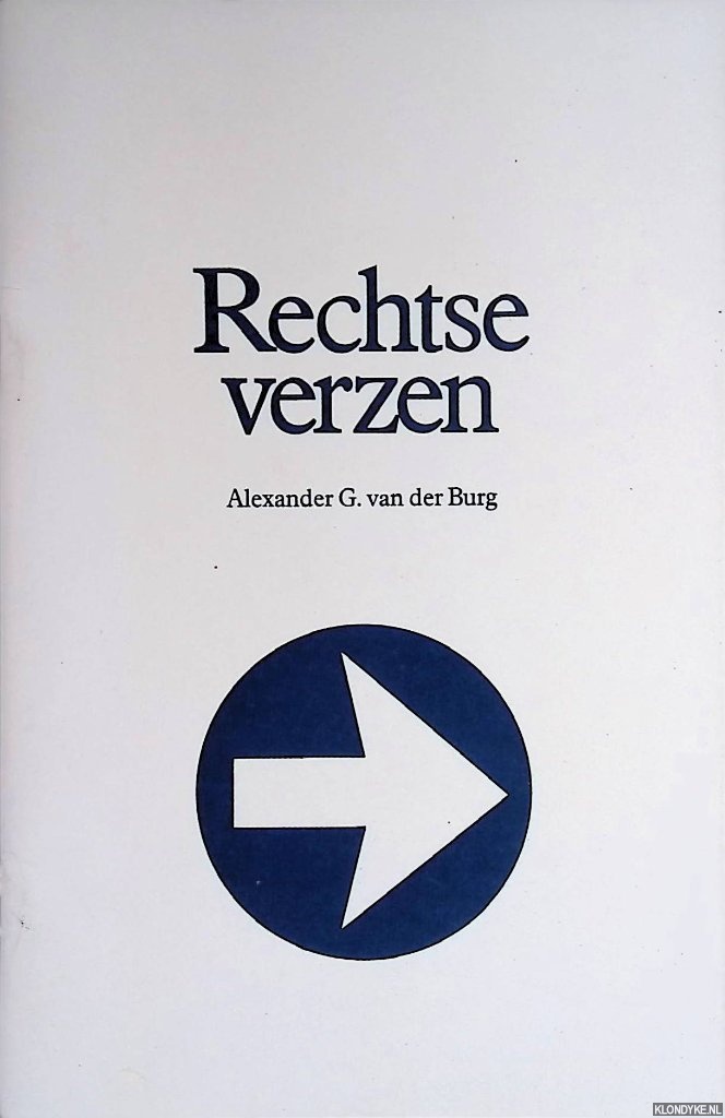 Burg, Alexander G. van der - Rechtse verzen