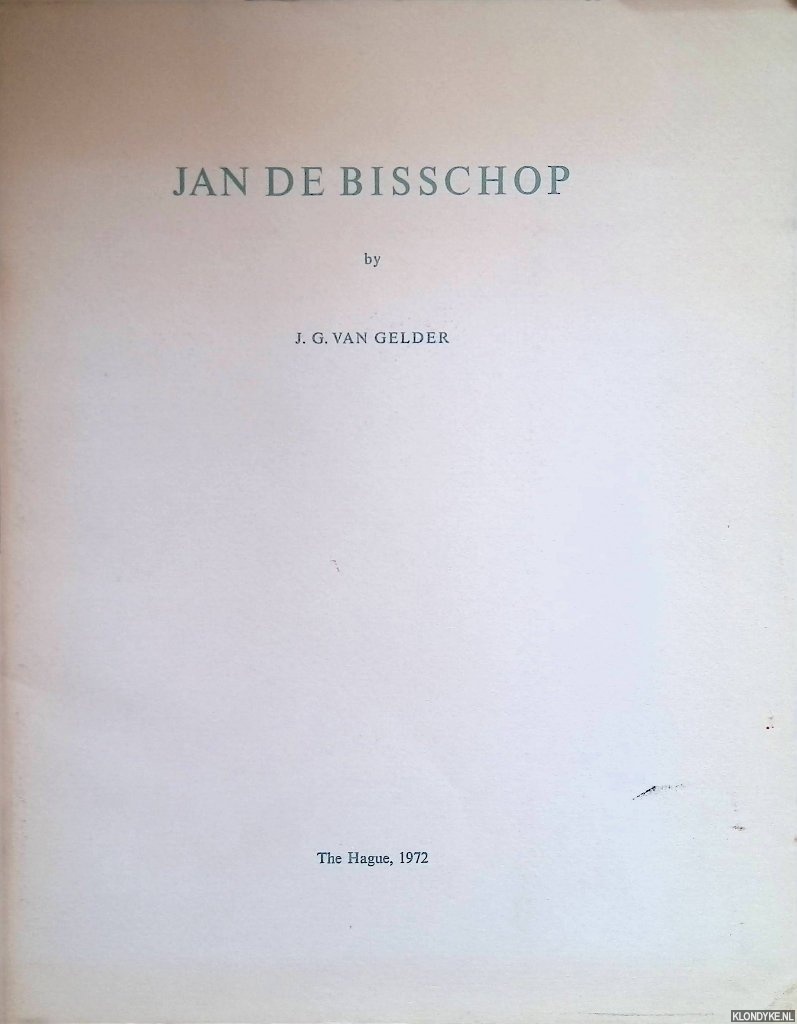 Gelder, J.G. van - Jan de Bisschop