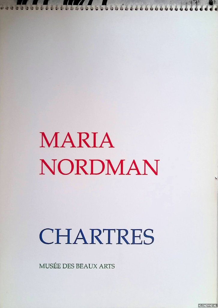 Valles-Bled, Math - Maria Nordman: Chartres