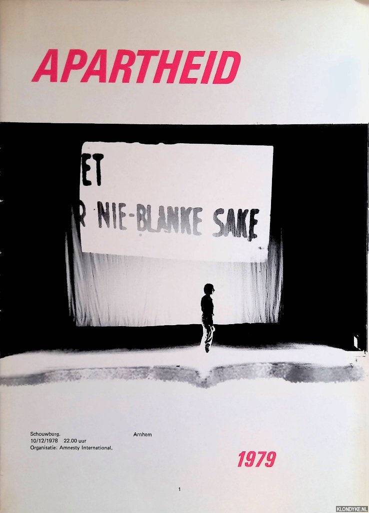 Gribling, Paul & Pieter Jan Gijsbers - en anderen - Albert van der Weide: Apartheid 1979