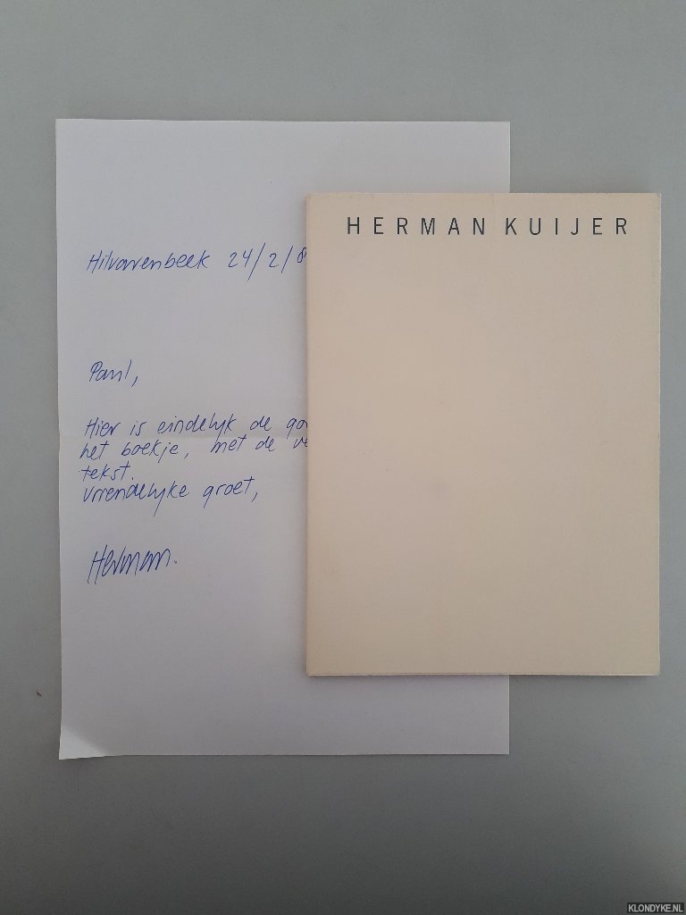 Hefting, Paul (inleiding) - Herman Kuijer *met GESIGNEERDE brief*