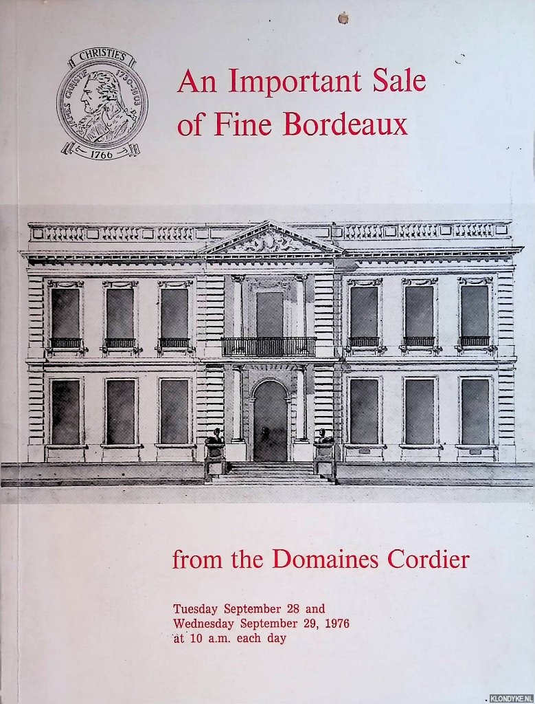 Various - An important sale of fine Bordeaux from the Domaines Cordier