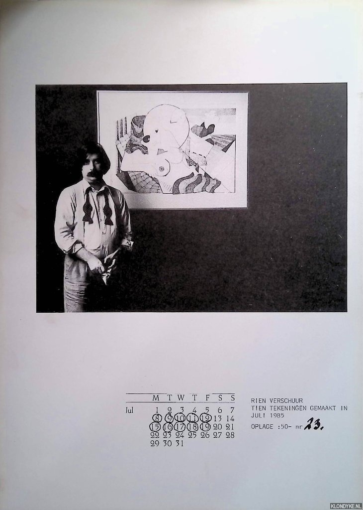 Verschuur, Rien - Rien Verschuur: tien tekeningen gemaakt in juli 1985