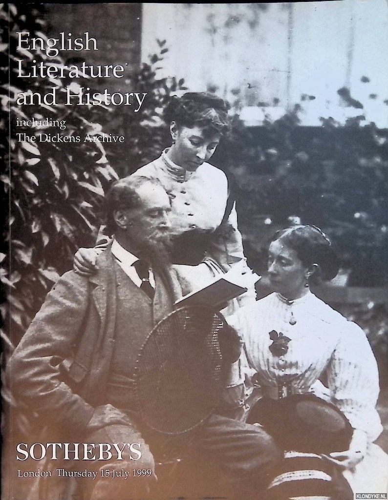 Various - Sotheby's London: English Literature and History including The Dickens Archive