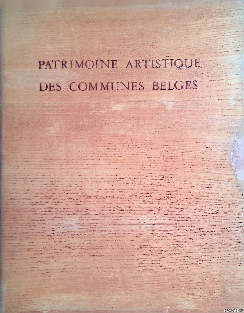 Audenhove, M. Van - Patrimoine Artistique des Communes Belges