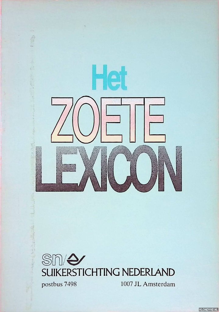 Diverse auteurs - Het zoete lexicon