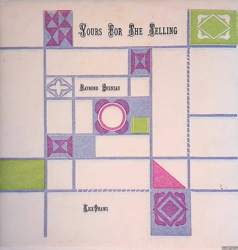 Queneau, Raymond & Sheila Borne (graphics) & John Crombie (design) - Yours for the Telling