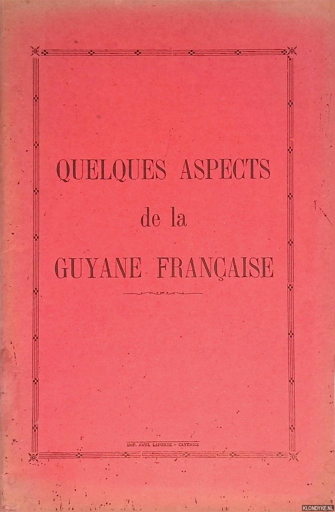 Various - Quelques aspects de la Guyane Franaise