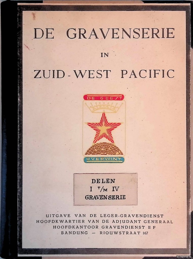 Alons, P. - De Gravenserie in Zuid-West Pacific: delen I t/m IV