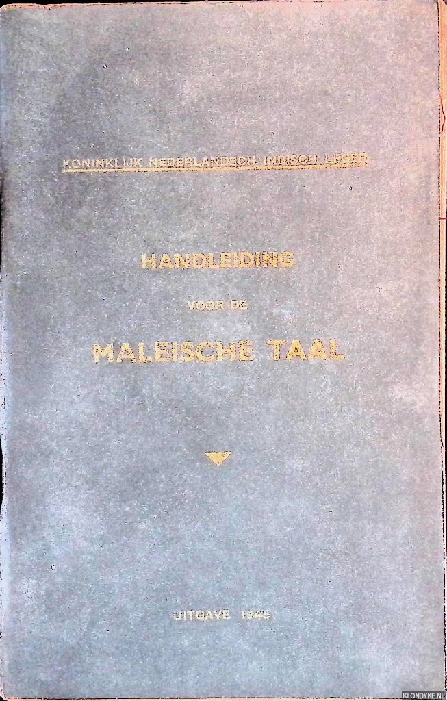 Diverse auteurs - Handleiding voor de Maleische taal