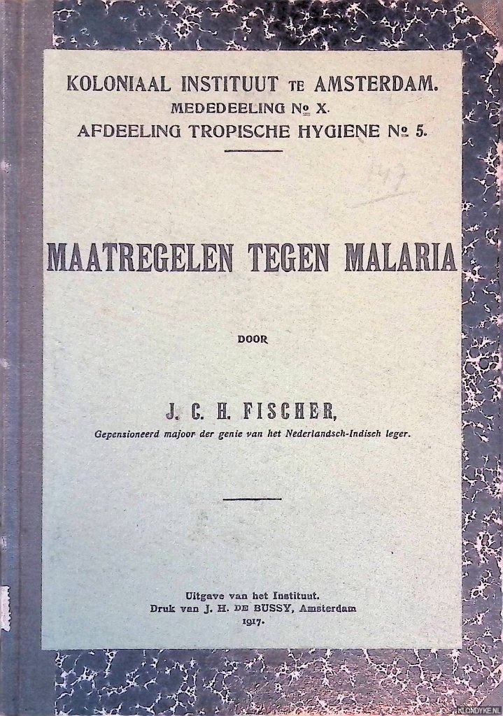 Fischer, J.C.H. - Maatregelen tegen malaria