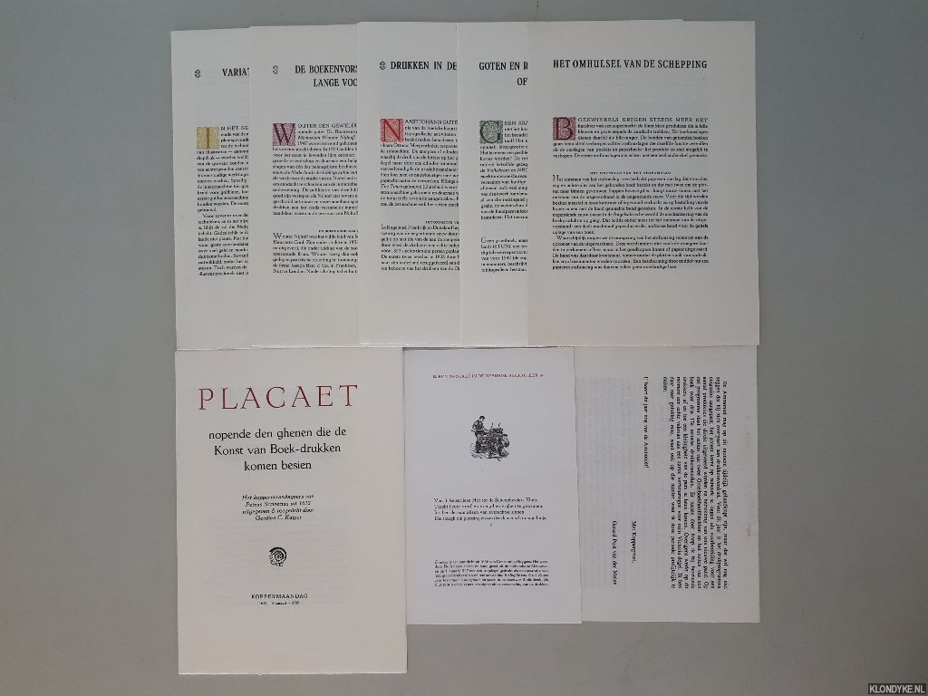 Verkruijse, Piet & Gerard Unger & Frans A. Janssen - en anderen - 10 publicaties van de Ammoniet (waaronder delen uit het Groeiboek)