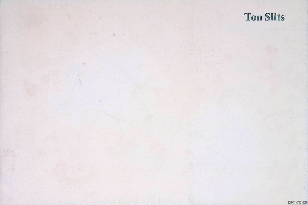Poot, Jurrie - Ton Slits: recent werk 1987-88