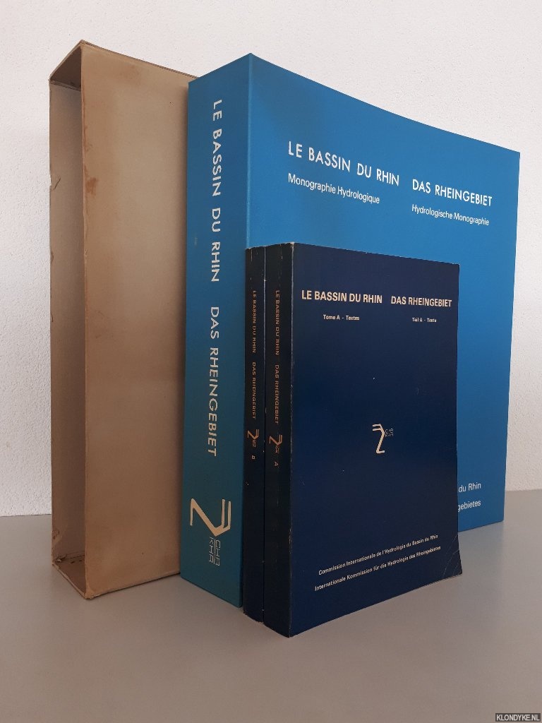 Made, J.W. van der - and others - Le Bassin du Rhin: Monographie Hydrologique = Das Rheingebiet: Hydrologische Monographie (3 volumes)