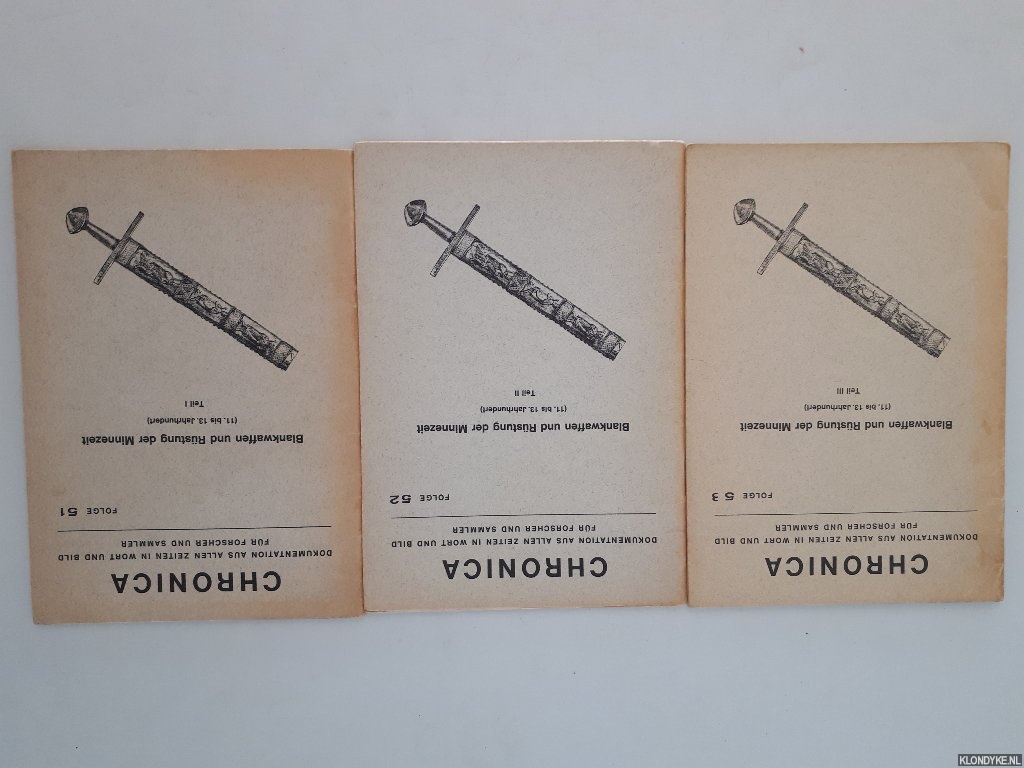 - - Blankwaffen und Rstung der Minnezeit (11. bis 13. Jahrhunderts) (3 volumes)