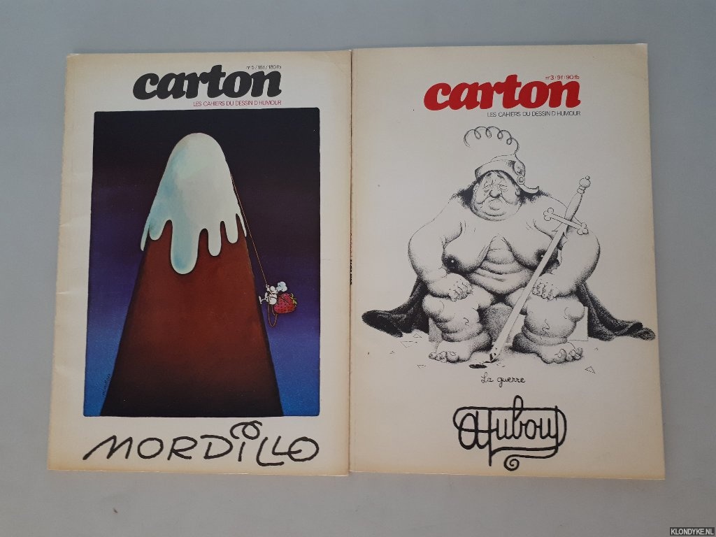 Charrin, Philibert - and others - Carton: les cahiers du dessin d'humour (2 issues)