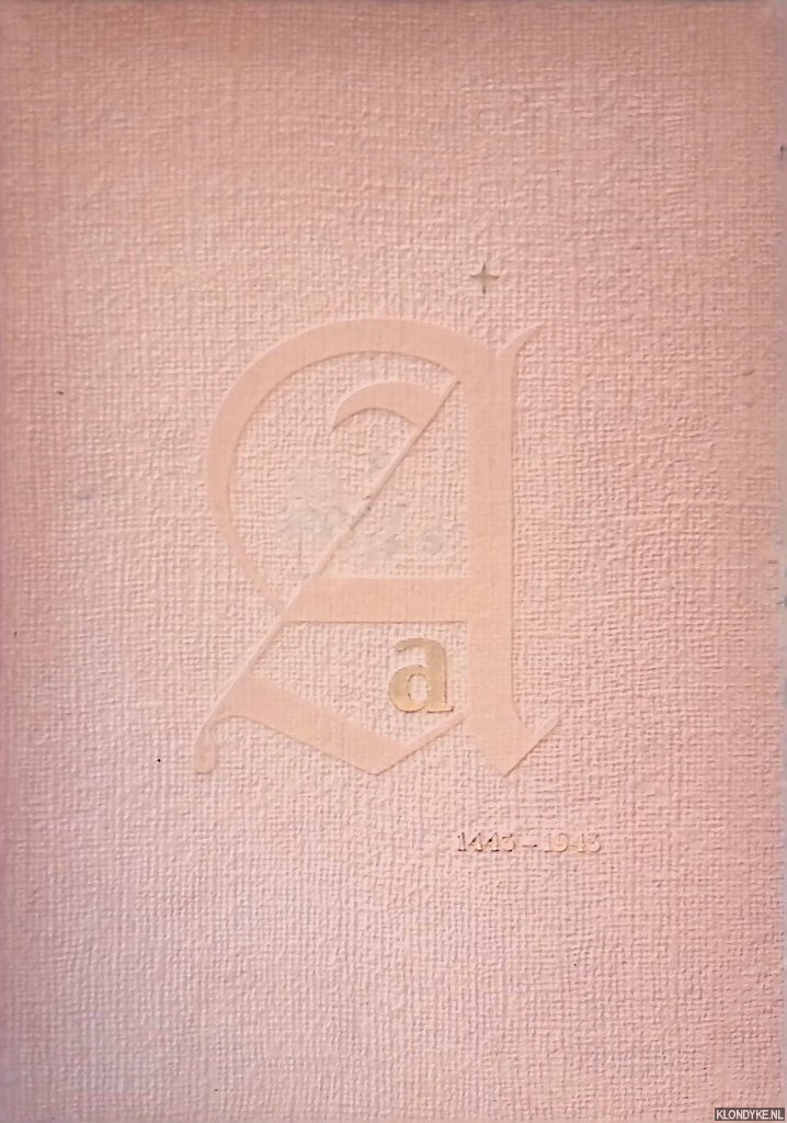Aarden, Johannes - Typografische vormgevingen: beknopt overzicht van 1443 tot 1943