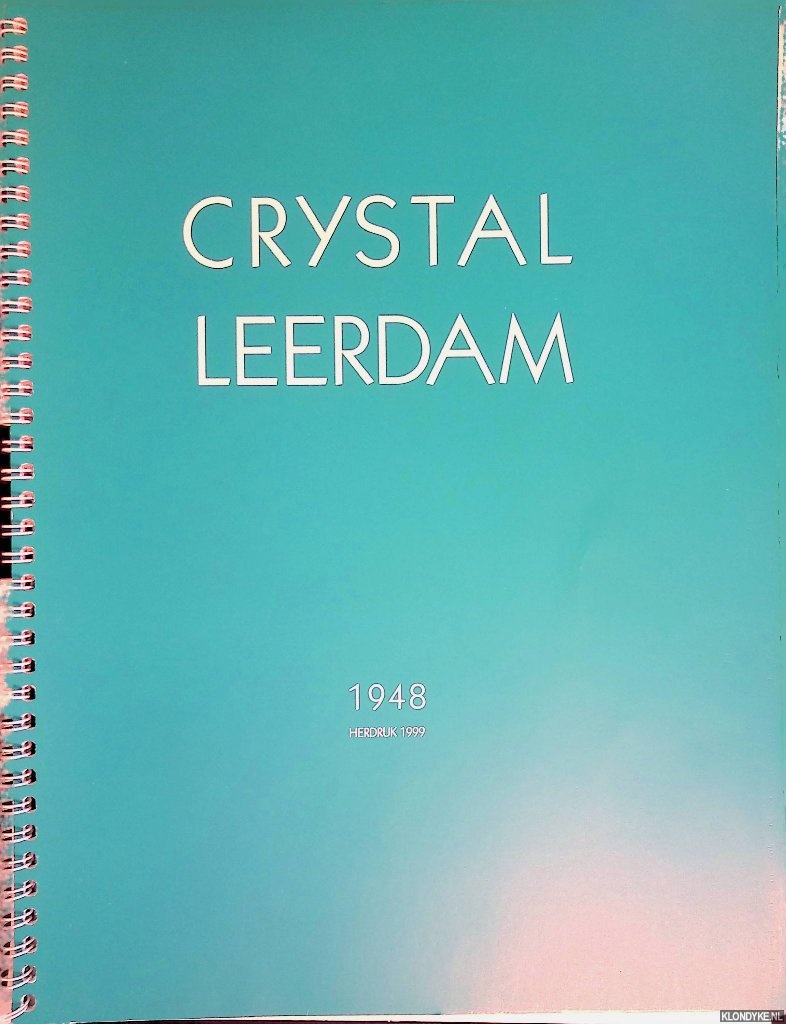 Herdruk 1999 - Crystal Leerdam 1948