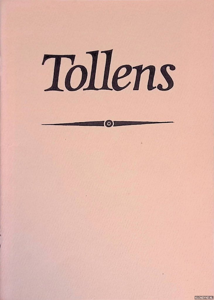 Tollens, Hendrik - Bloemlezing uit de gedichten van Hendrik Tollens 1780-1856