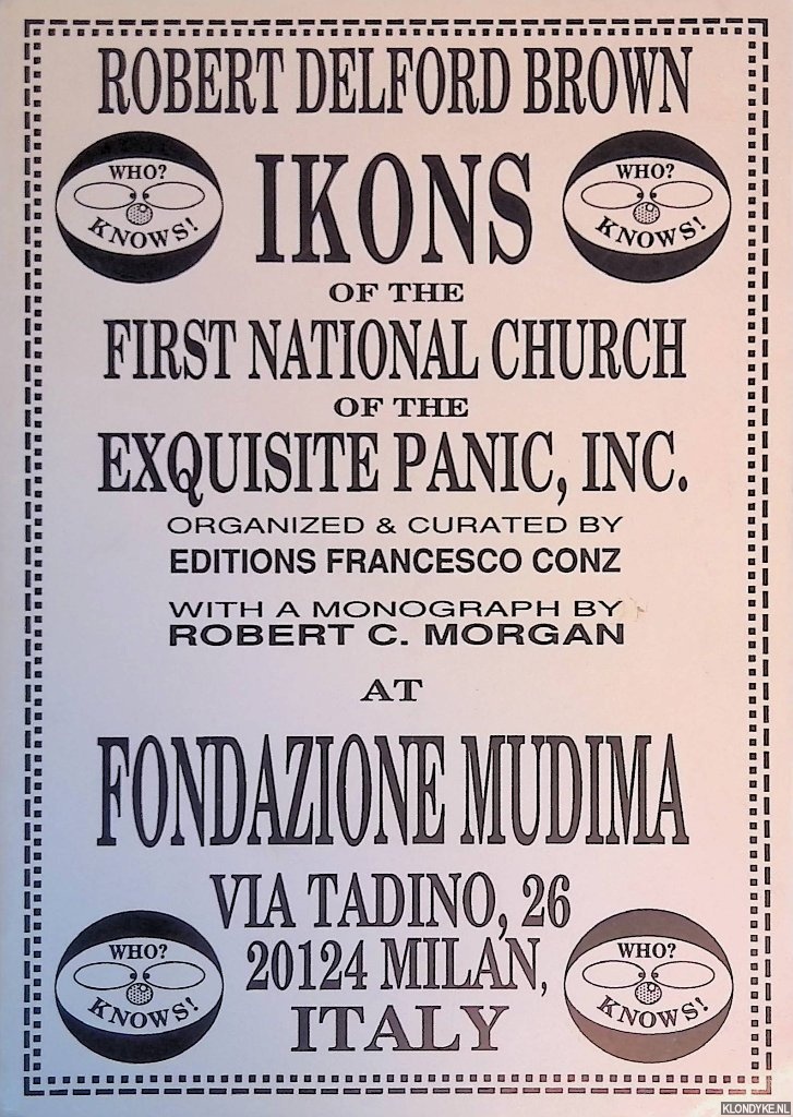 Delford, Brown Robert - Ikons of the First International Church of the Exquisite Panic, Inc.