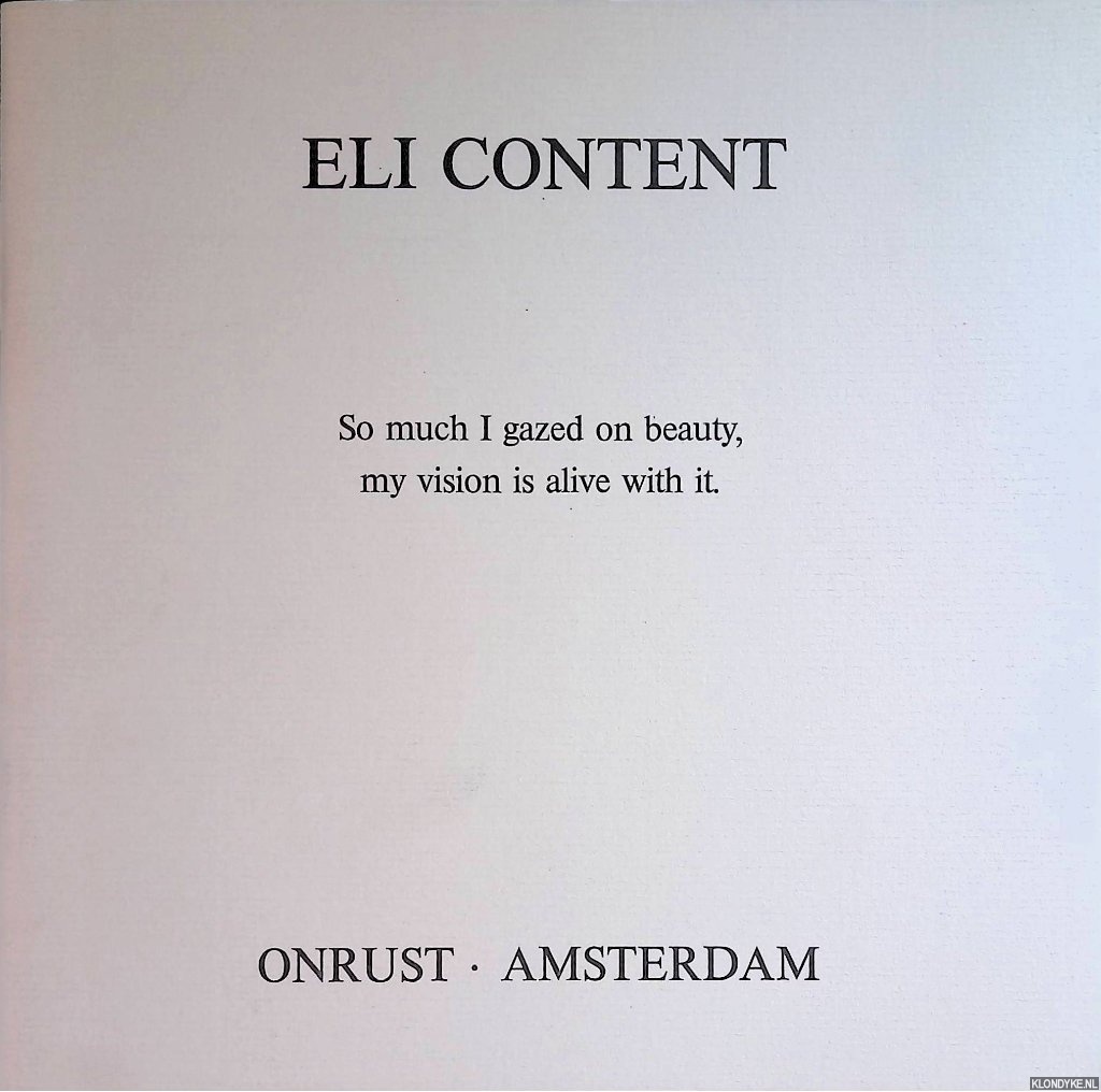 Content, Eli - Eli Content: kleine schilderijen