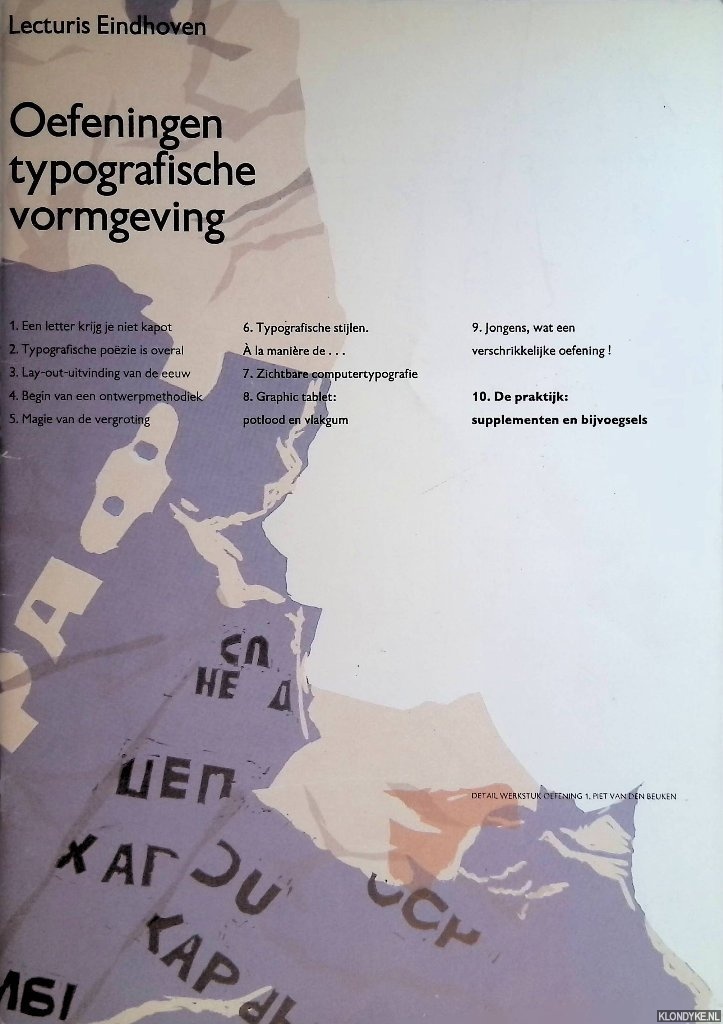 Begeer, Jan - Oefeningen typografische vormgeving
