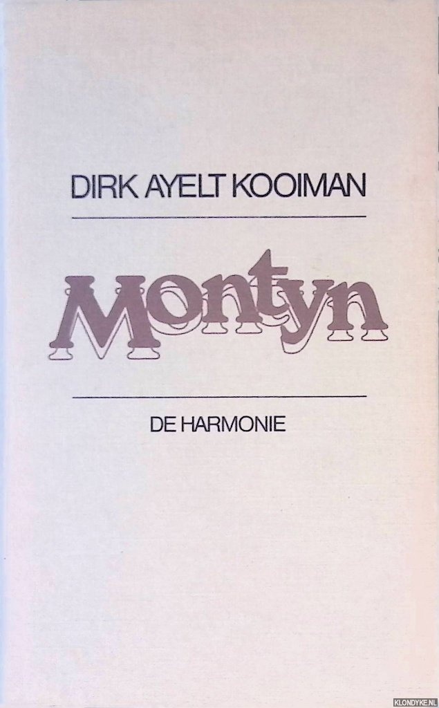 Kooiman, Dirk Ayelt - Montyn