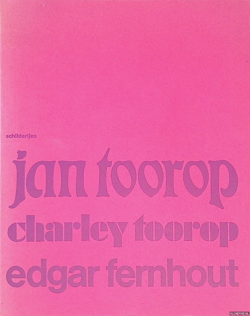 Surie, C.E. & J.P. Sizoo - Schilderijen: Jan Toorop, Charley Toorop, Edgar Fernhout