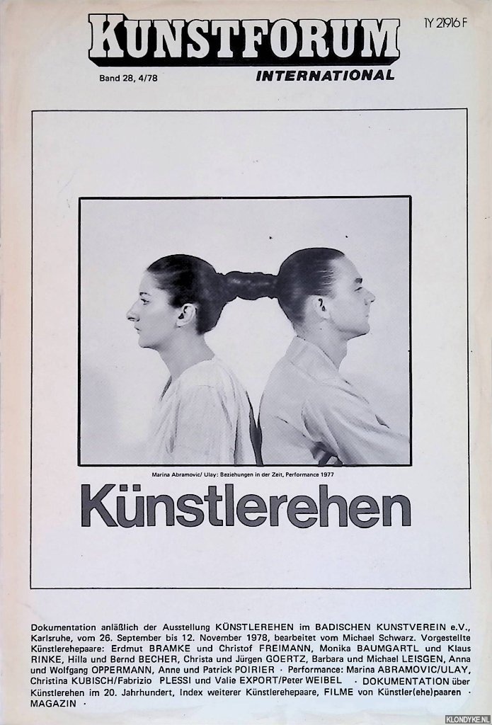 Bechtloff, Dieter - Knstlerehen: Kunstforum International: Band 28, 4/78