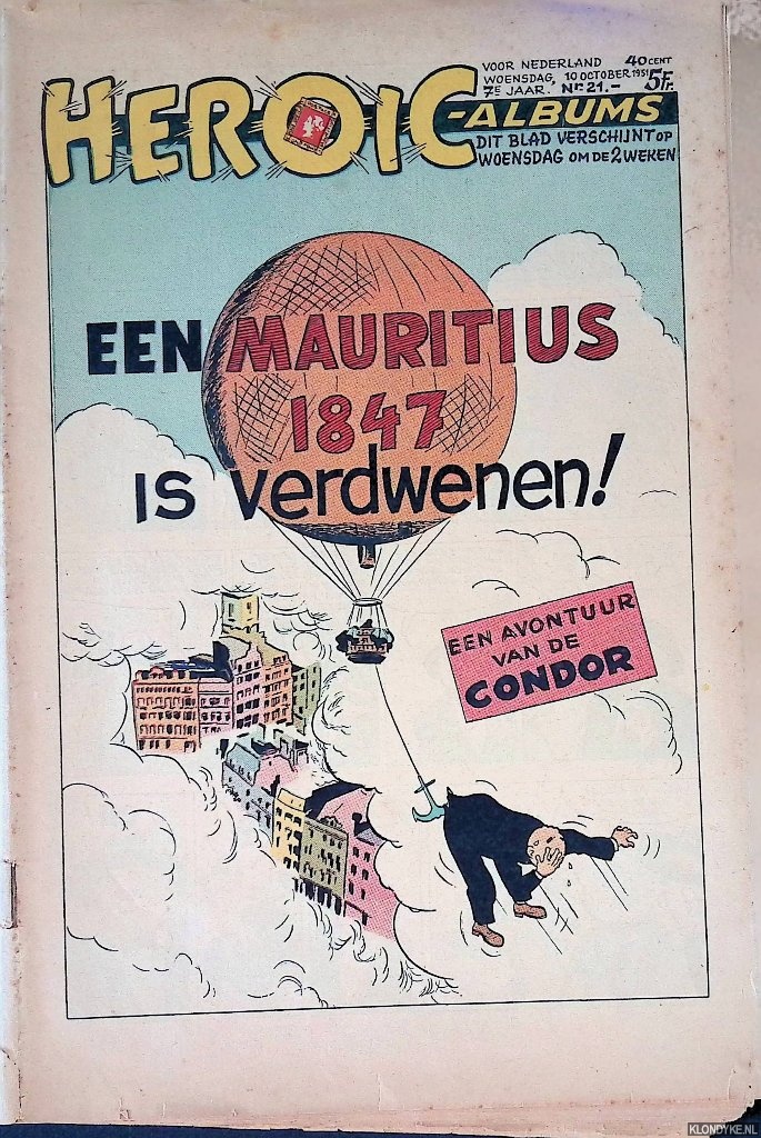Moniquet, Marcel & Albert Weinberg - Een Mauritius 1847 verdwenen: een avontuiur van de Condor