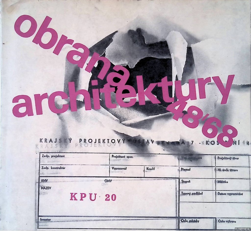 Novy, Otakar - Obrana architektury 48'68