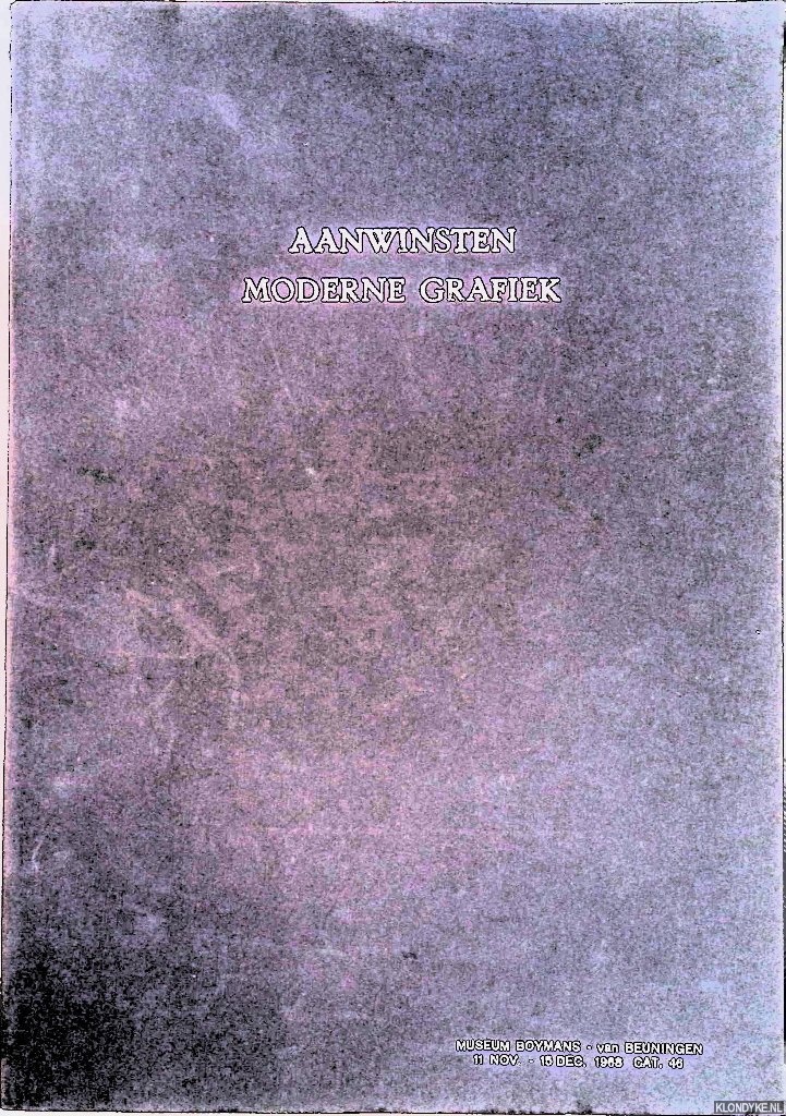 Brandt Corstius, Liesbeth - Aanwinsten moderne grafiek