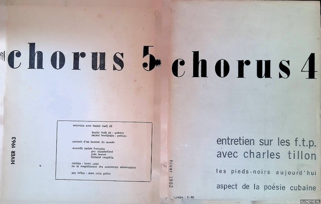 Reymond, G. & M. Livernault & N. Behmer & M. Ceris & Ch. Duny - Chorus 4 & Chorus 5 (2 issues)