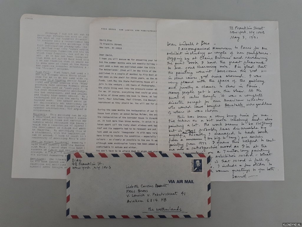 Ferguson, Bruce - David Diao *with SIGNED letter*