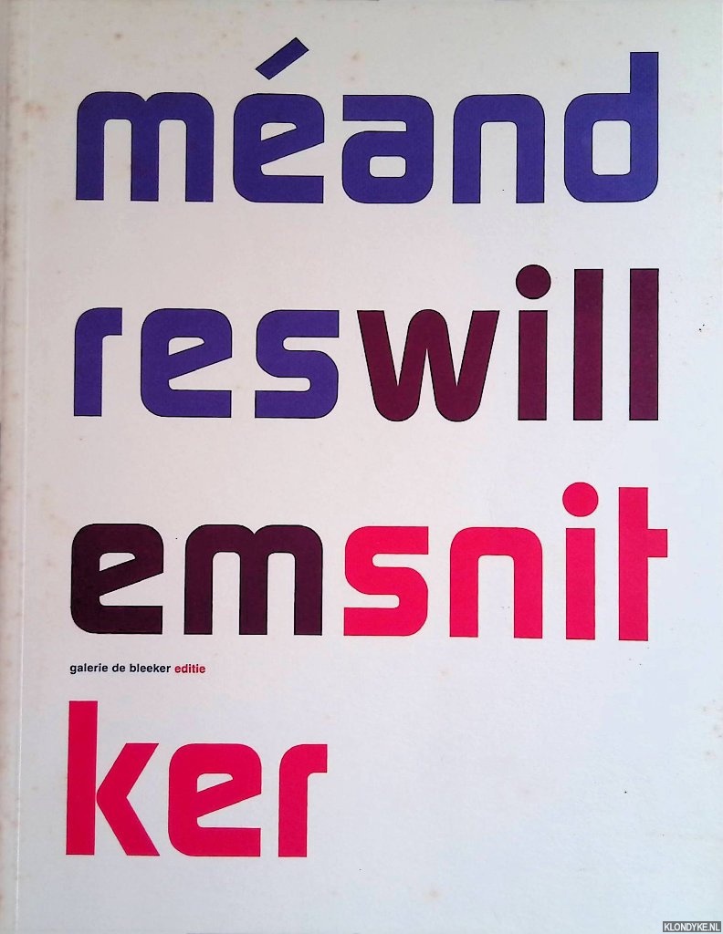 Snitker, willem - Mandres *SIGNED*