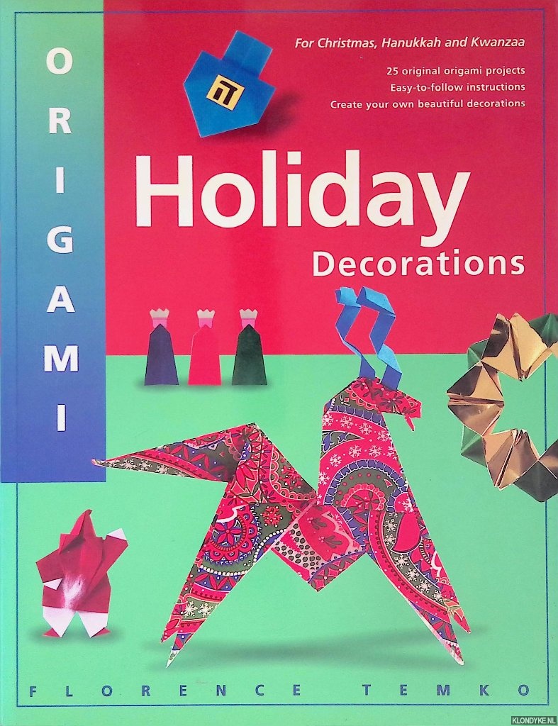 Temko, Florence - Origami Holiday Decorations