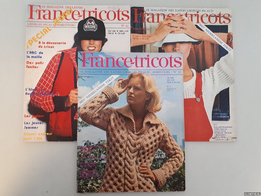Editirial team - France-tricots: la magazine des laines Georges Picaud (3 issues)