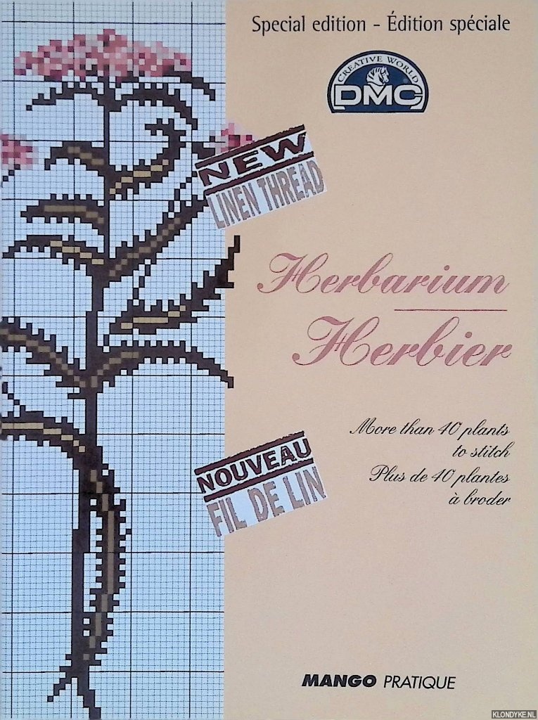 Hlne, Sophie - Herbarium: more than 40 plants to stitch with linen thread = Herbier: plus de 40 plantes  broder avec du fil de lin