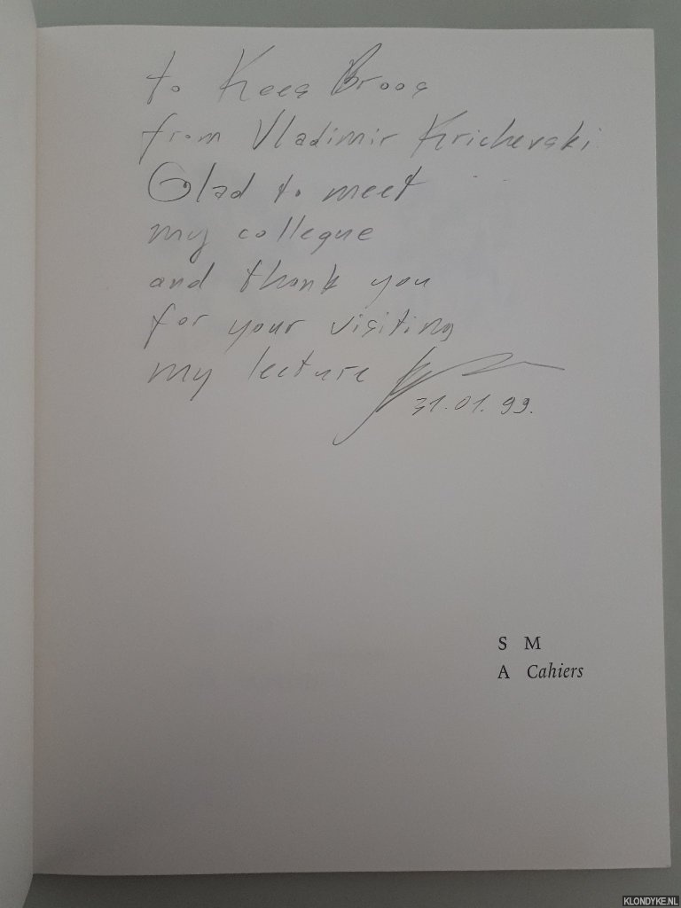 Stroeve, Ada - Russische boektypografie 1922-1932 = Russian Bookcovers 1922-1932 *SIGNED by Vladimir Krichevski*