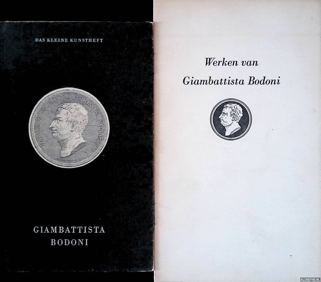 Ovink, G.W. & A. Pitlo (voorrede) - Catalogus tentoonsteling van werken van Giambattista Bodoni in de typografische bibliotheek te Amsterdam