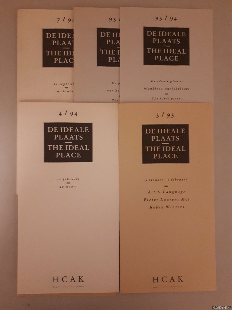 Haags Centrum voor Aktuele Kunst - De ideale plaats = The ideal place (6 issues)